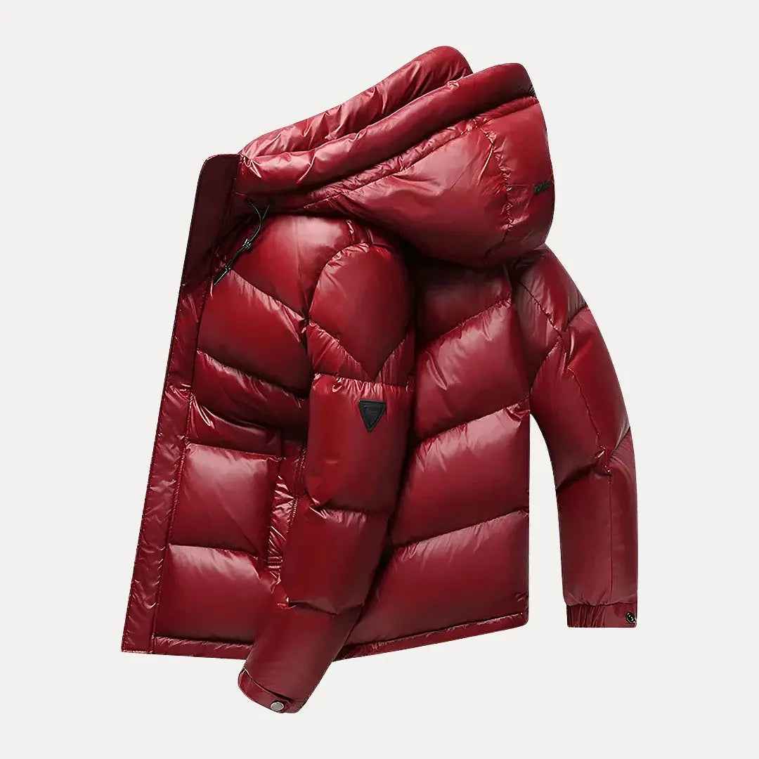 Men's Hooded Down Winter Jacket - Orlando Style