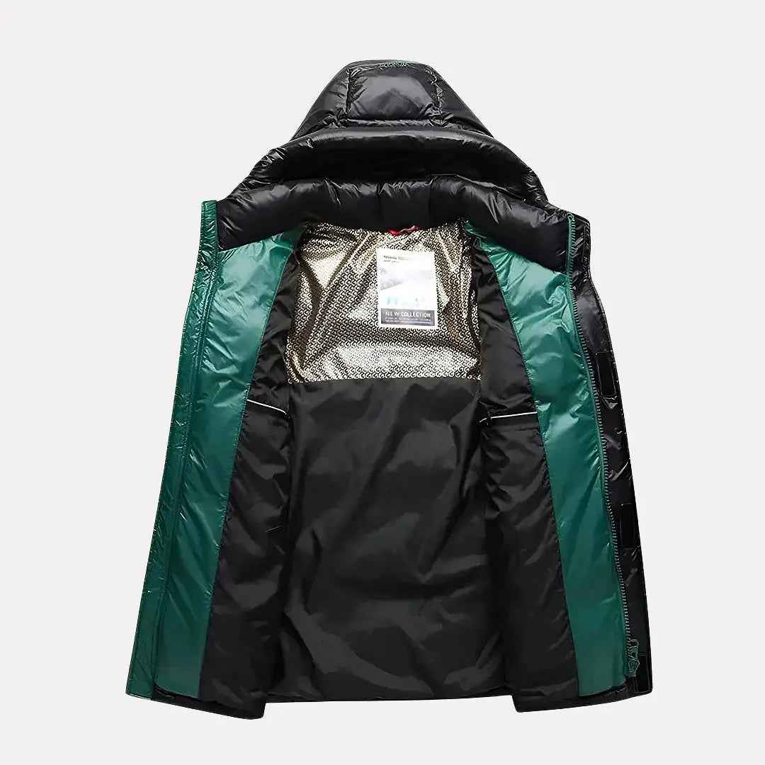 Men's Hooded Down Winter Jacket - Orlando Style