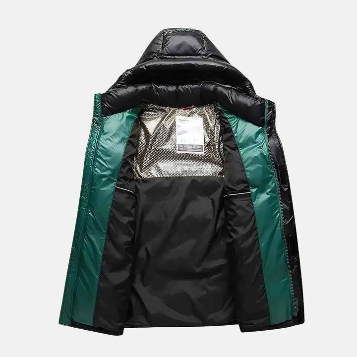 Men's Hooded Down Winter Jacket - Orlando Style