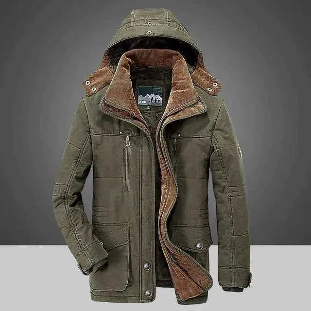 Men's Hooded Padded Coat Green