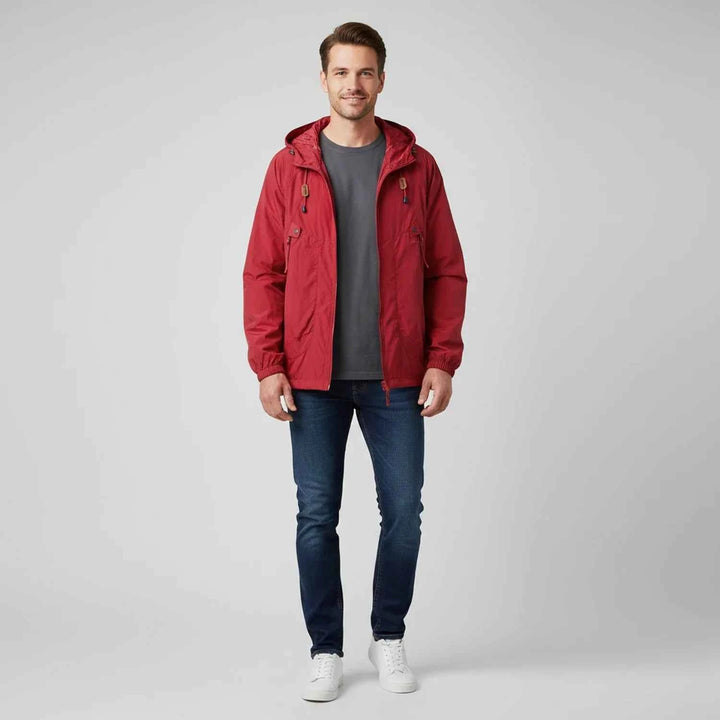 Men's Hooded Windbreaker Jacket