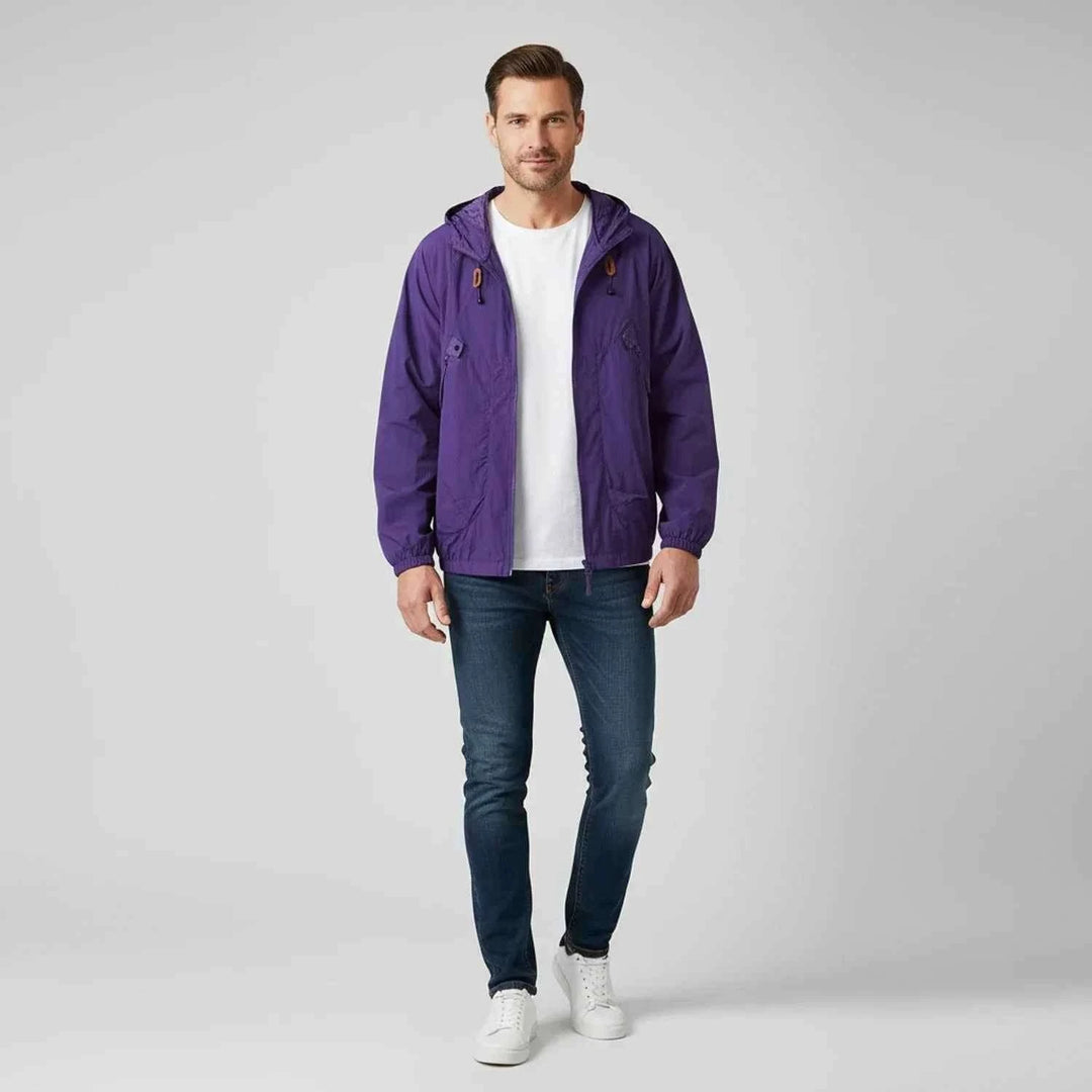 Men's Hooded Windbreaker Jacket