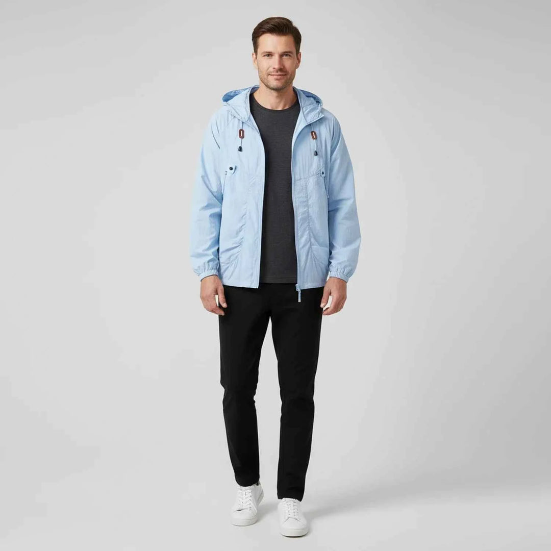 Men's Hooded Windbreaker Jacket