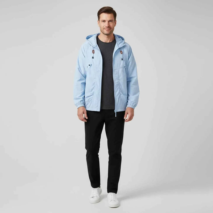 Men's Hooded Windbreaker Jacket