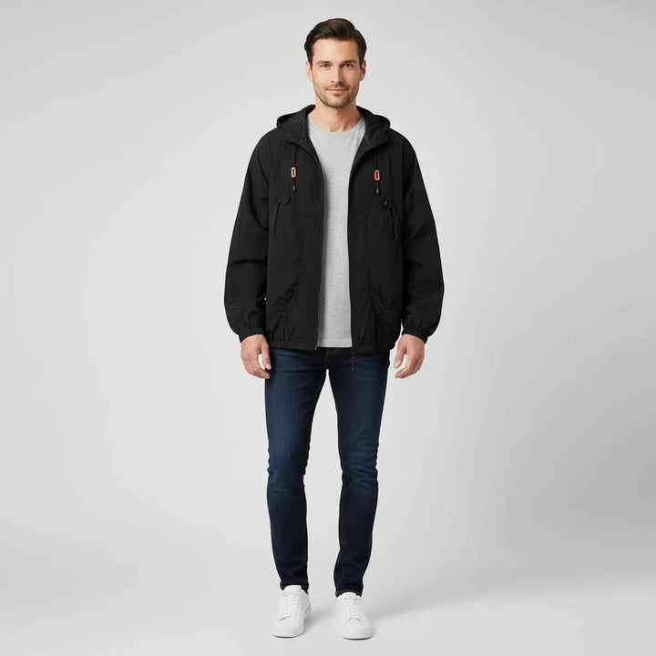 Men's Hooded Windbreaker Jacket