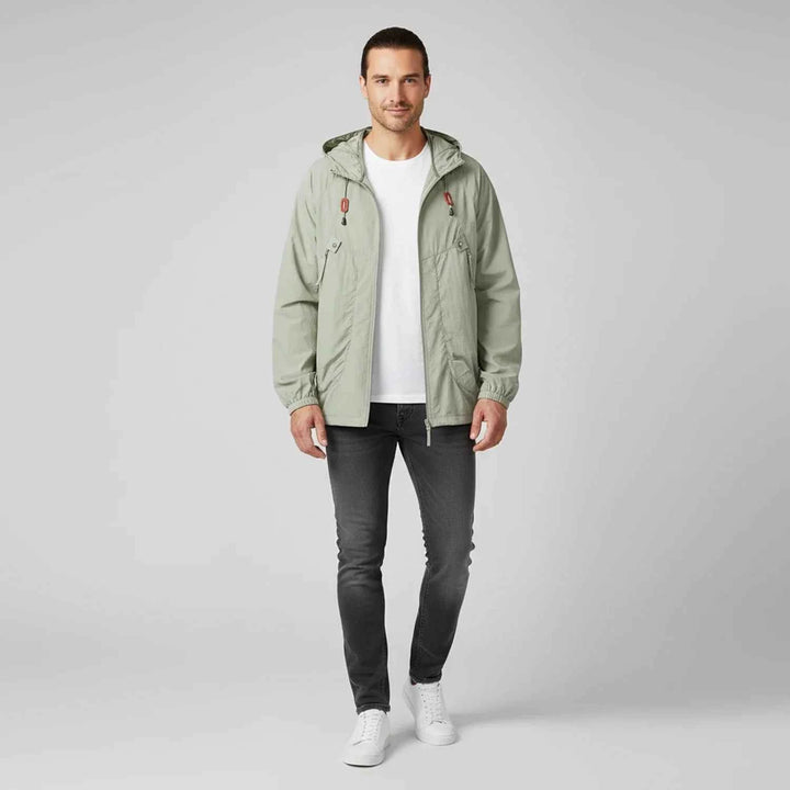 Men's Hooded Windbreaker Jacket