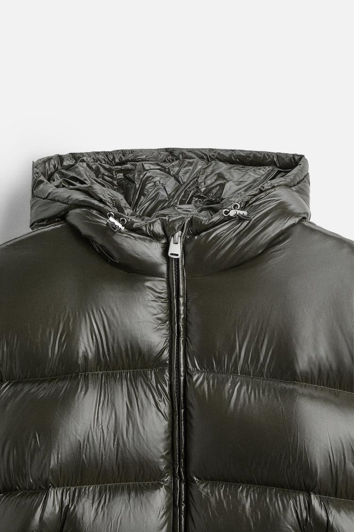 Men's Insulated Hooded Padded Jacket – Water-Repellent & Warm Comfort
