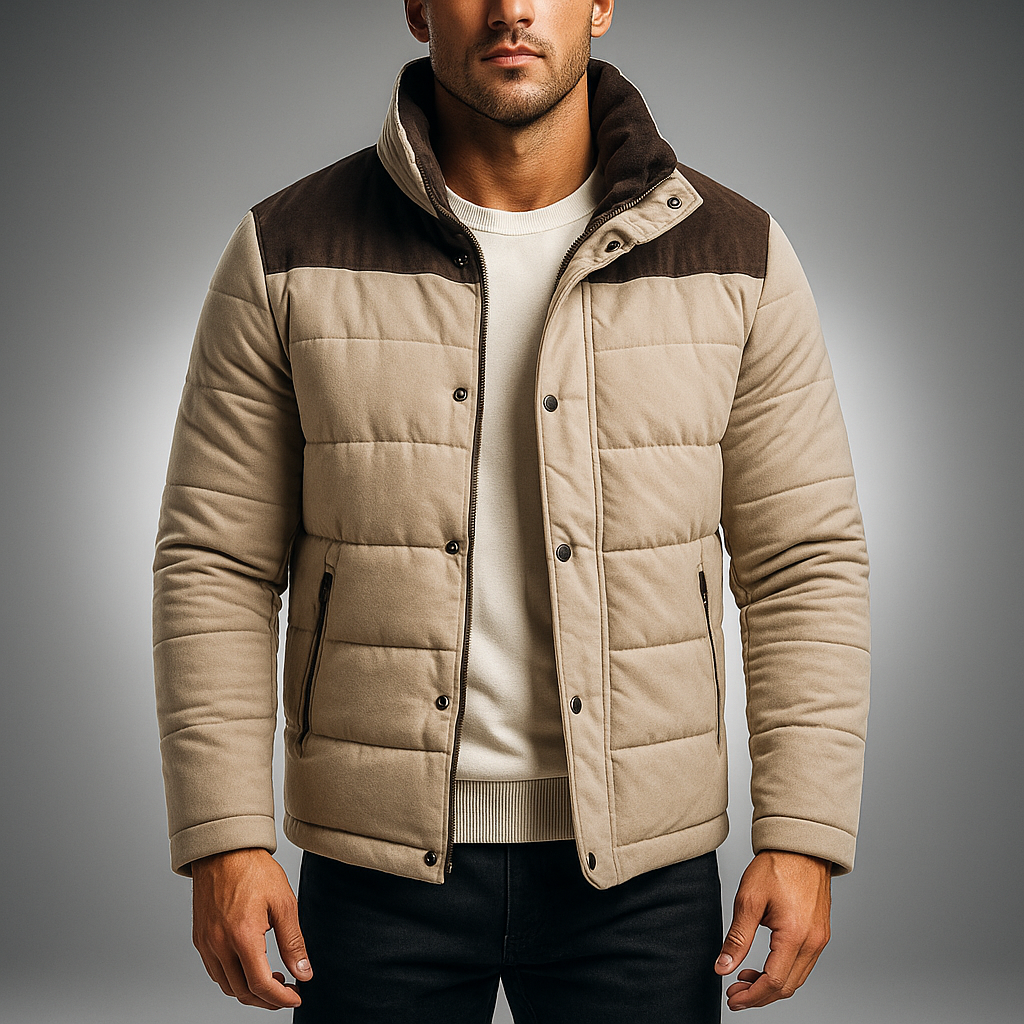 Men's Insulated Parka for Ultimate Warmth Khaki