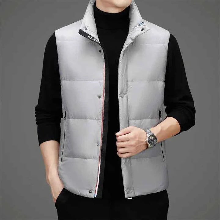 Men's Insulated Puffer Vest Silver