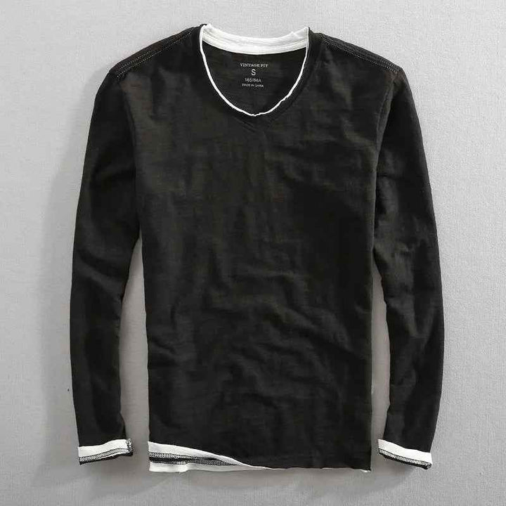 Men's Japanese Style Shirt Black