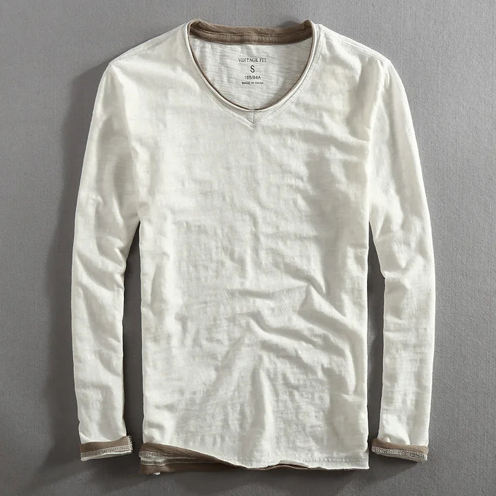 Men's Japanese Style Shirt White