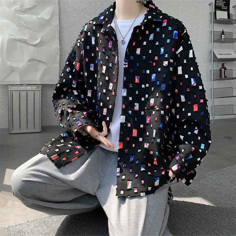 Men's Kaleidoscope Button-Up Shirt