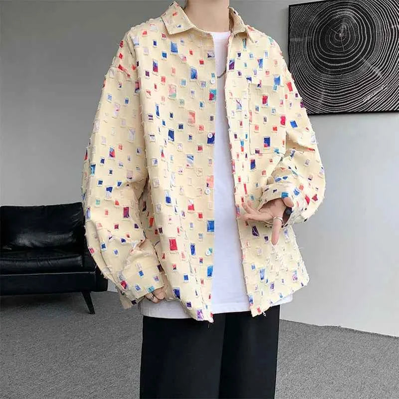 Men's Kaleidoscope Button-Up Shirt