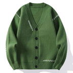 Men's Ribbed Cardigan Winter Essential Knitwear Outerwear