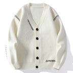 Men's Ribbed Cardigan Winter Essential Knitwear Outerwear