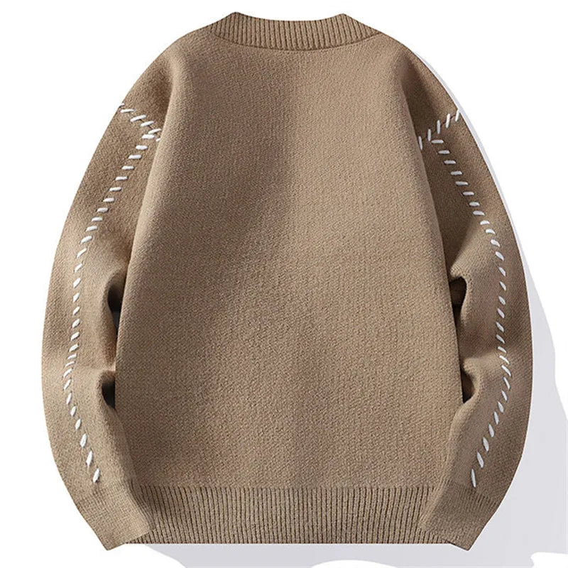 Men's Ribbed Cardigan Winter Essential Knitwear Outerwear