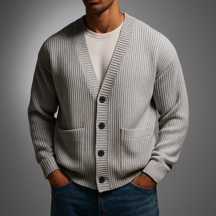 Men's Knit Cardigan - Stylish and Comfortable Layering Piece