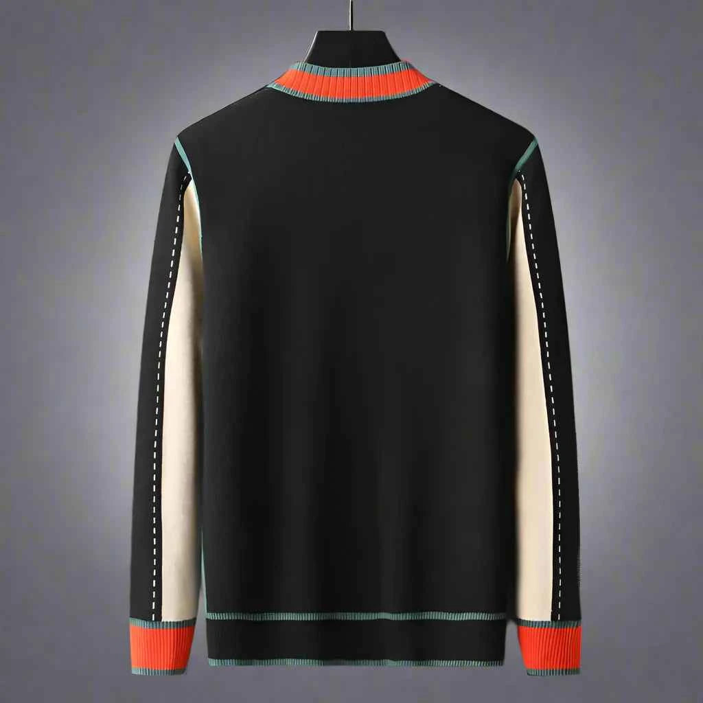 Men's Cotton Blend Relaxed Fit Button-front Ribbed Cuffs Cardigan