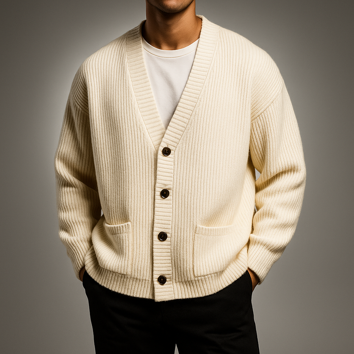 Men's Knit Cardigan - Stylish and Comfortable Layering Piece