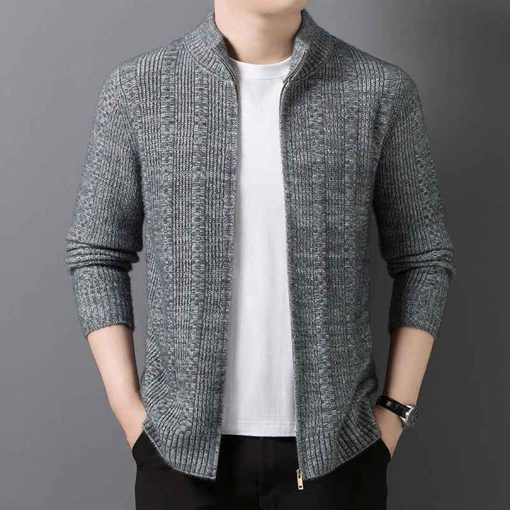 Men's Knit Cardigan - Stylish and Comfortable Sweater Ash Grey