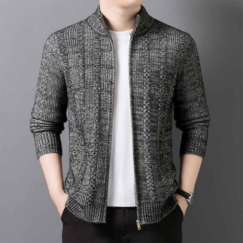 Men's Knit Cardigan - Stylish and Comfortable Sweater Charcoal