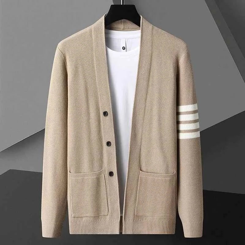 Men's Knit Cardigan - Stylish and Cozy Layering Essential