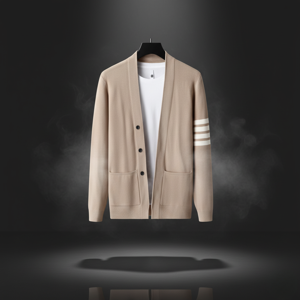 Men's Knit Cardigan - Stylish and Cozy Layering Essential