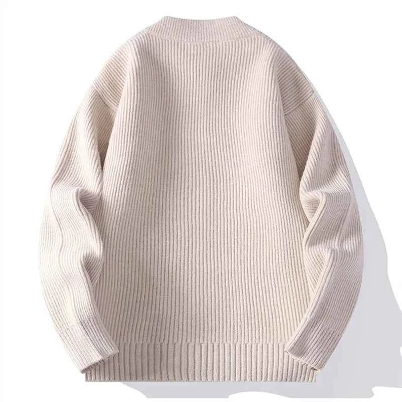 Women's Polyester Relaxed Fit Stand Collar Side Pockets Cardigan