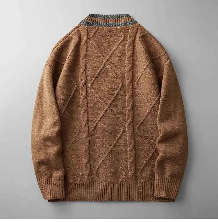 Men's Knit Cardigan - Stylish and Cozy Layering Piece