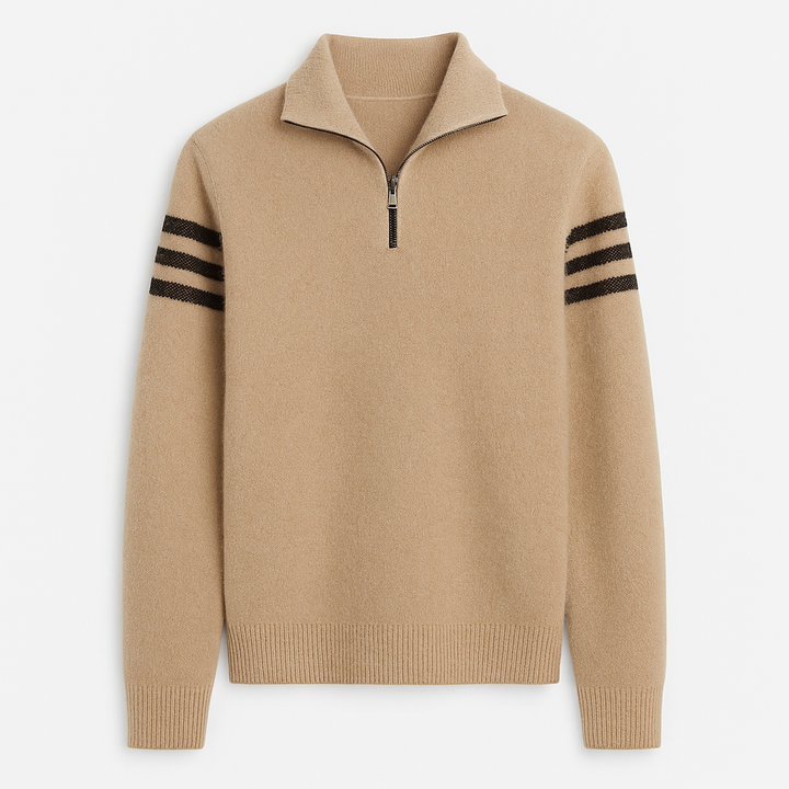 Men's Knit Quarter-Zip Sweater
