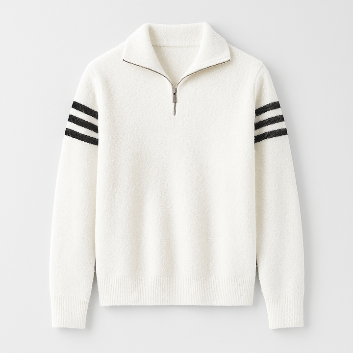 Men's Knit Quarter-Zip Sweater