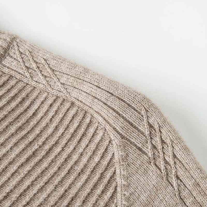 Men's Wool Sweater Lime Green Winter Black