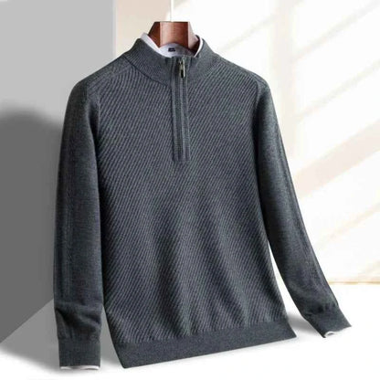 Men's Wool Sweater Lime Green Winter Black Gray