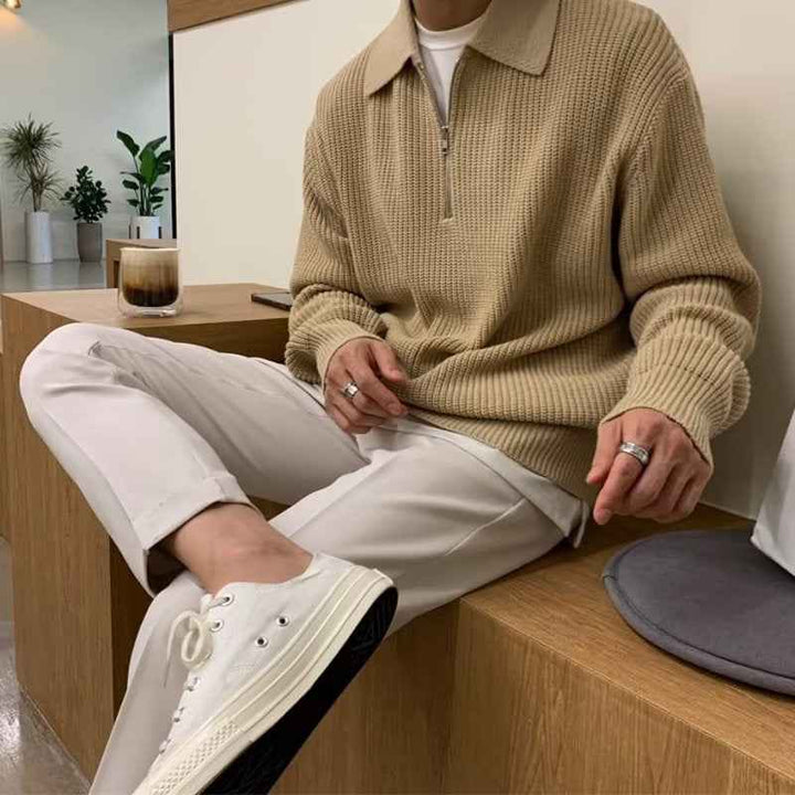 Men's Knitted Sweater - Cozy and Stylish Knitwear
