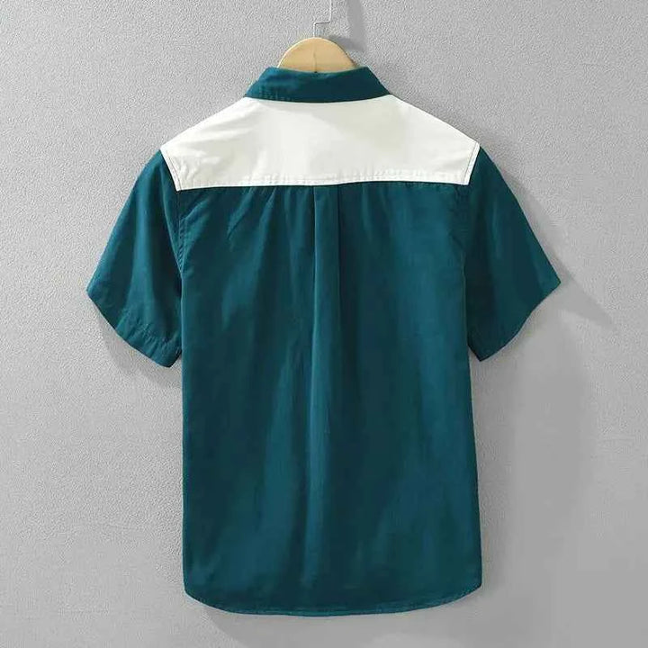 Men's Larkspur Panel Pop Shirt - Stylish and Versatile Top
