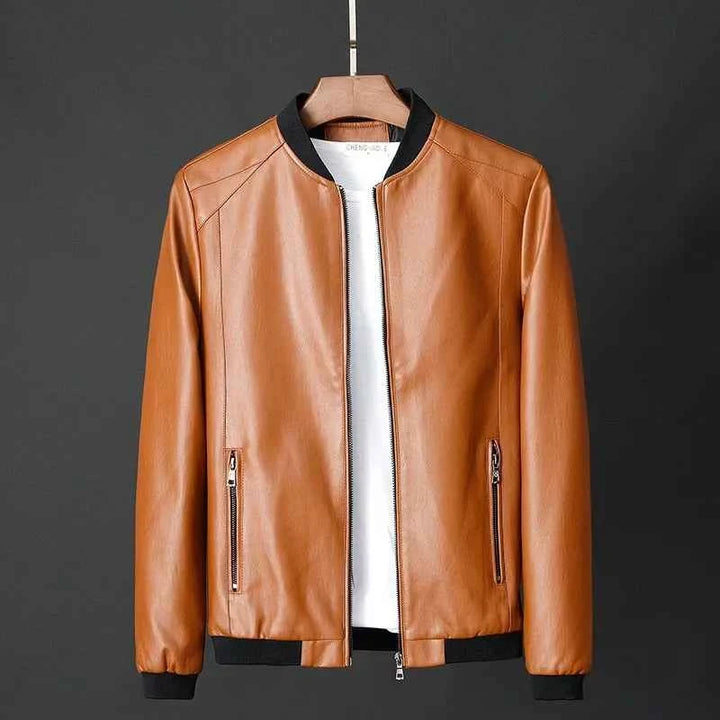 Men's Leather Coat - Stylish and Durable Outerwear