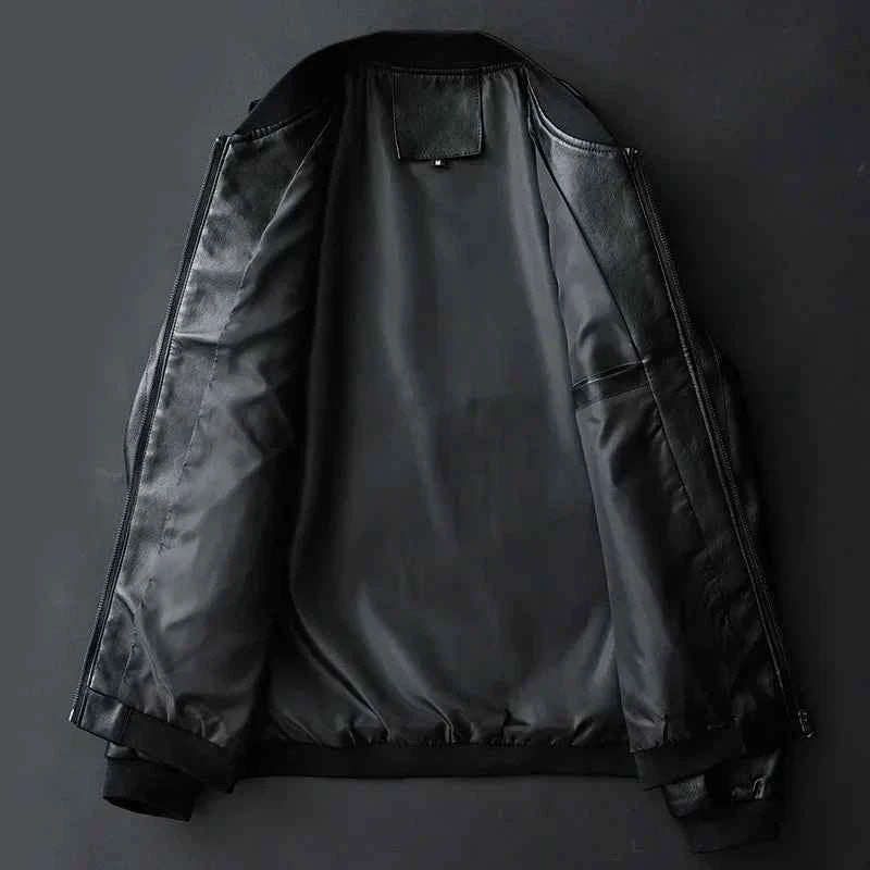 Men's Leather Coat - Stylish and Durable Outerwear