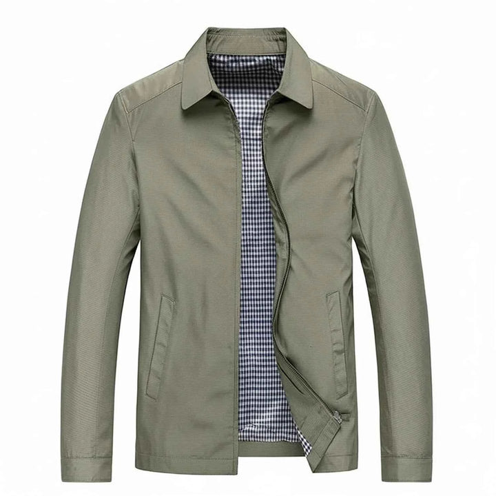Men's Lightweight Casual Zip-Up Jacket Beige
