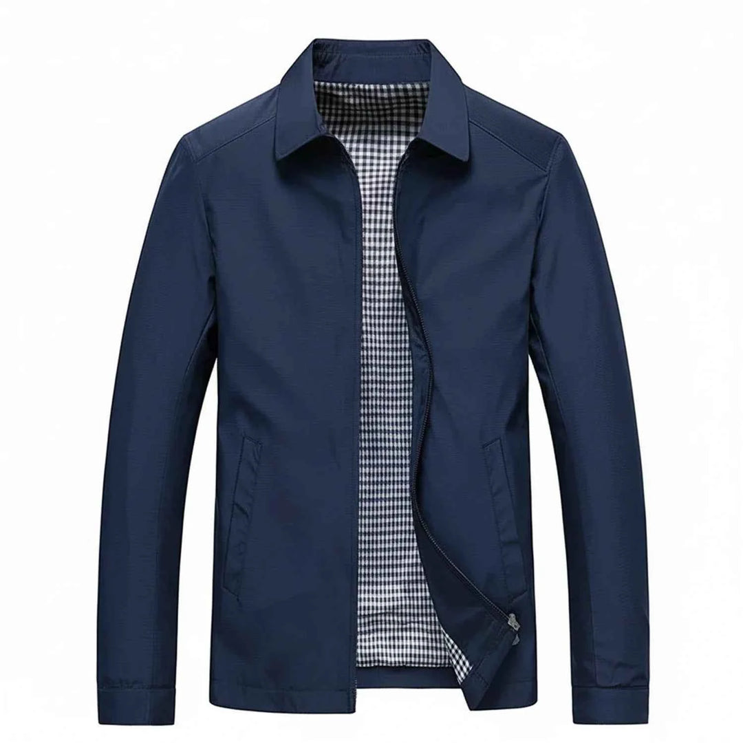 Men's Lightweight Casual Zip-Up Jacket Blue