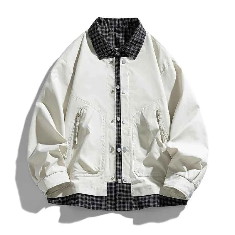 Men's Lightweight Coach Jacket - Stylish and Versatile Outerwear White