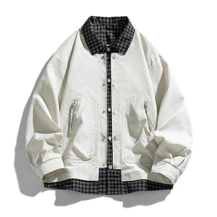 Men's Lightweight Coach Jacket - Stylish and Versatile Outerwear White