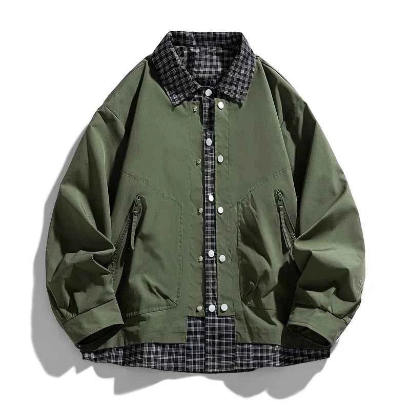 Men's Lightweight Coach Jacket - Stylish and Versatile Outerwear Green