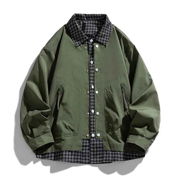 Men's Lightweight Coach Jacket - Stylish and Versatile Outerwear Green