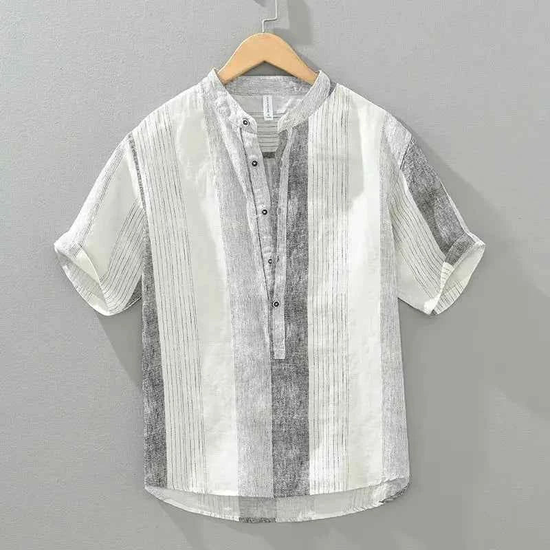 Men's Lightweight Linen Shirt Gray