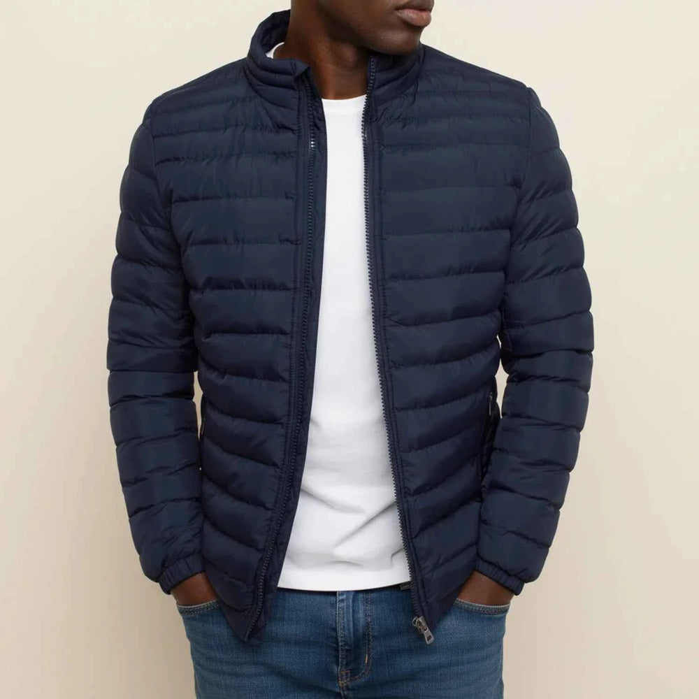 Men's Lightweight Puffer Jacket Navy Blue