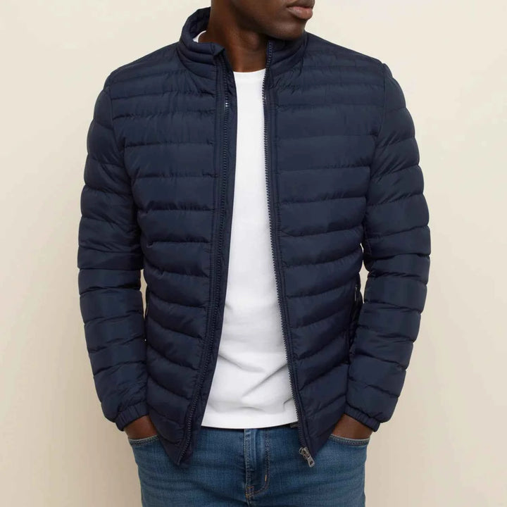 Men's Lightweight Puffer Jacket Navy Blue