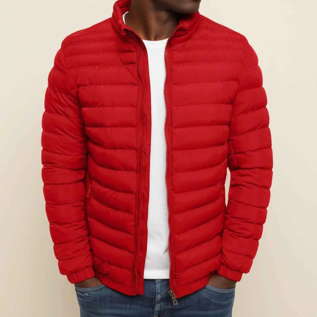 Men's Lightweight Puffer Jacket Red