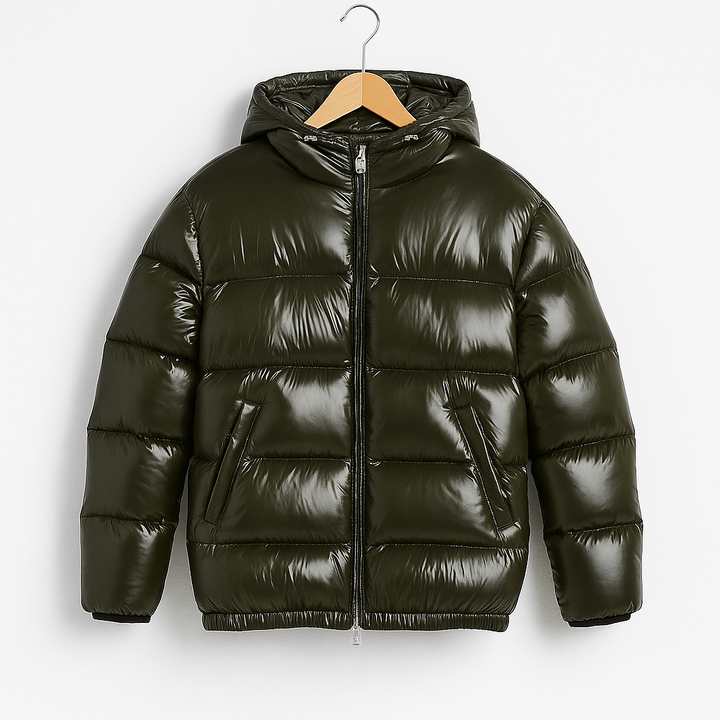 Men's Lightweight Puffer Jacket - Warm, Stylish, and Water-Resistant Dark Green