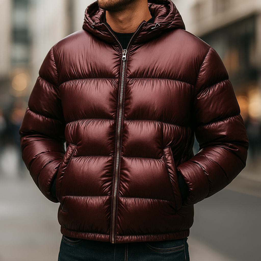Men's Lightweight Puffer Jacket - Warm, Stylish, and Water-Resistant
