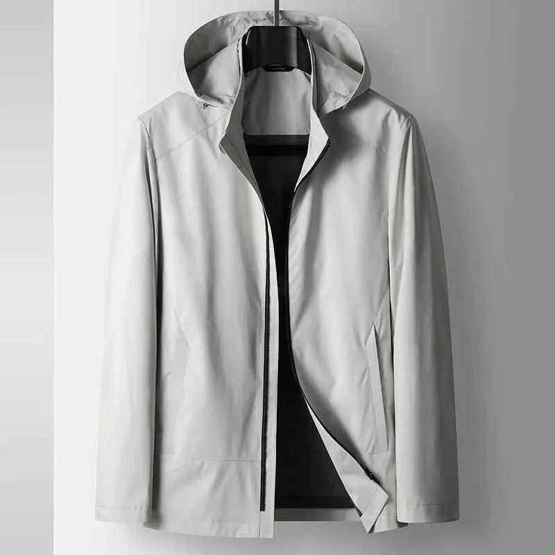 Men's Lightweight Shell Jacket for All-Weather Protection White